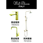 Well Bloom Italy 700CGR 700 系列香檳金龍頭連雨淋套裝